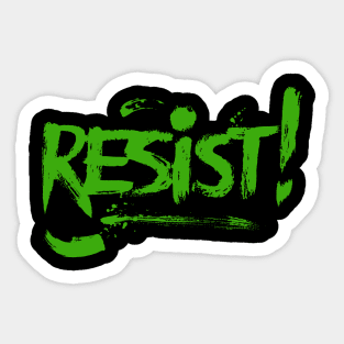 RESIST GRAFFITI SET DESIGN Sticker
